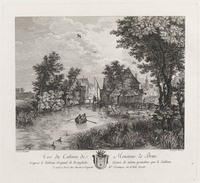 KG 14932
<br/>
Een kleine stad aan een rivier gelegen
<br/>
<em>Weisbrodt, Carl Wilhelm (1743-1806)</em>